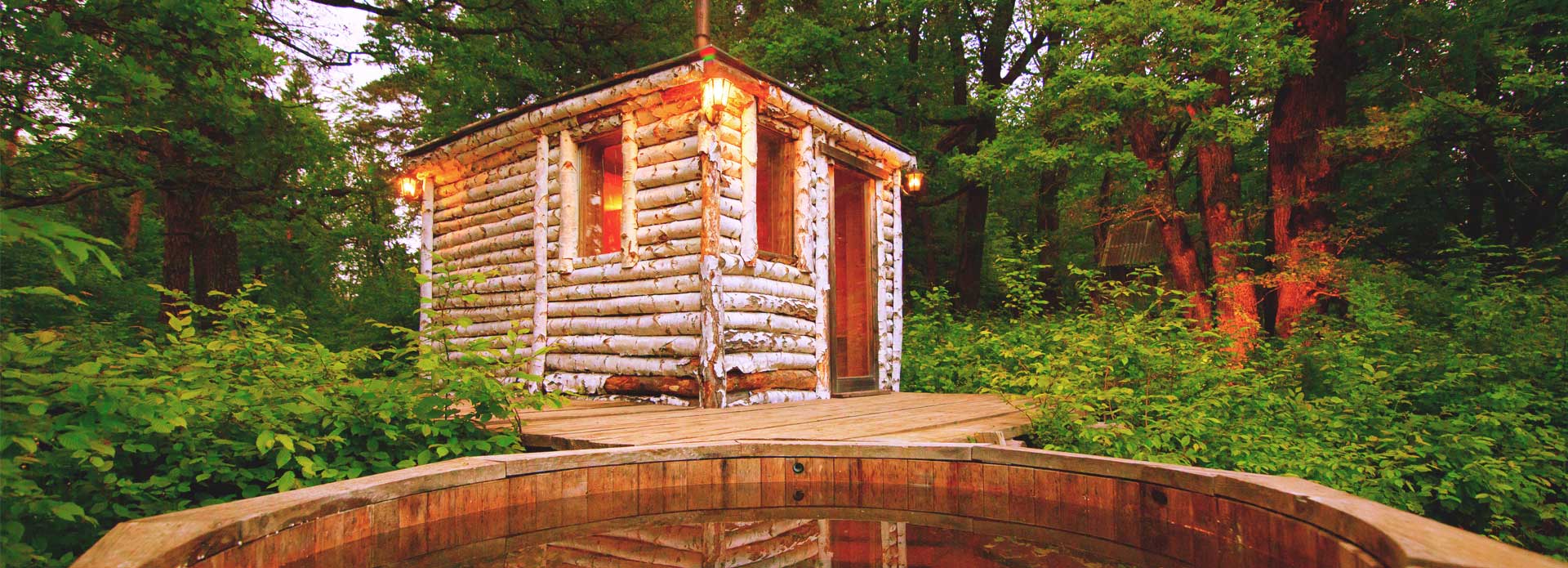 Sauna in the woods